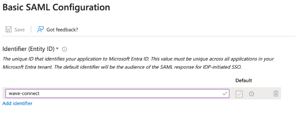 indentifier(entity id)